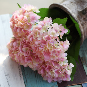 Fake Hydrangea Bush White Blue Teal Spa - VANRINA