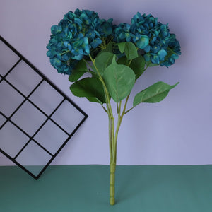 Fake Hydrangea Bush White Blue Teal Spa - VANRINA