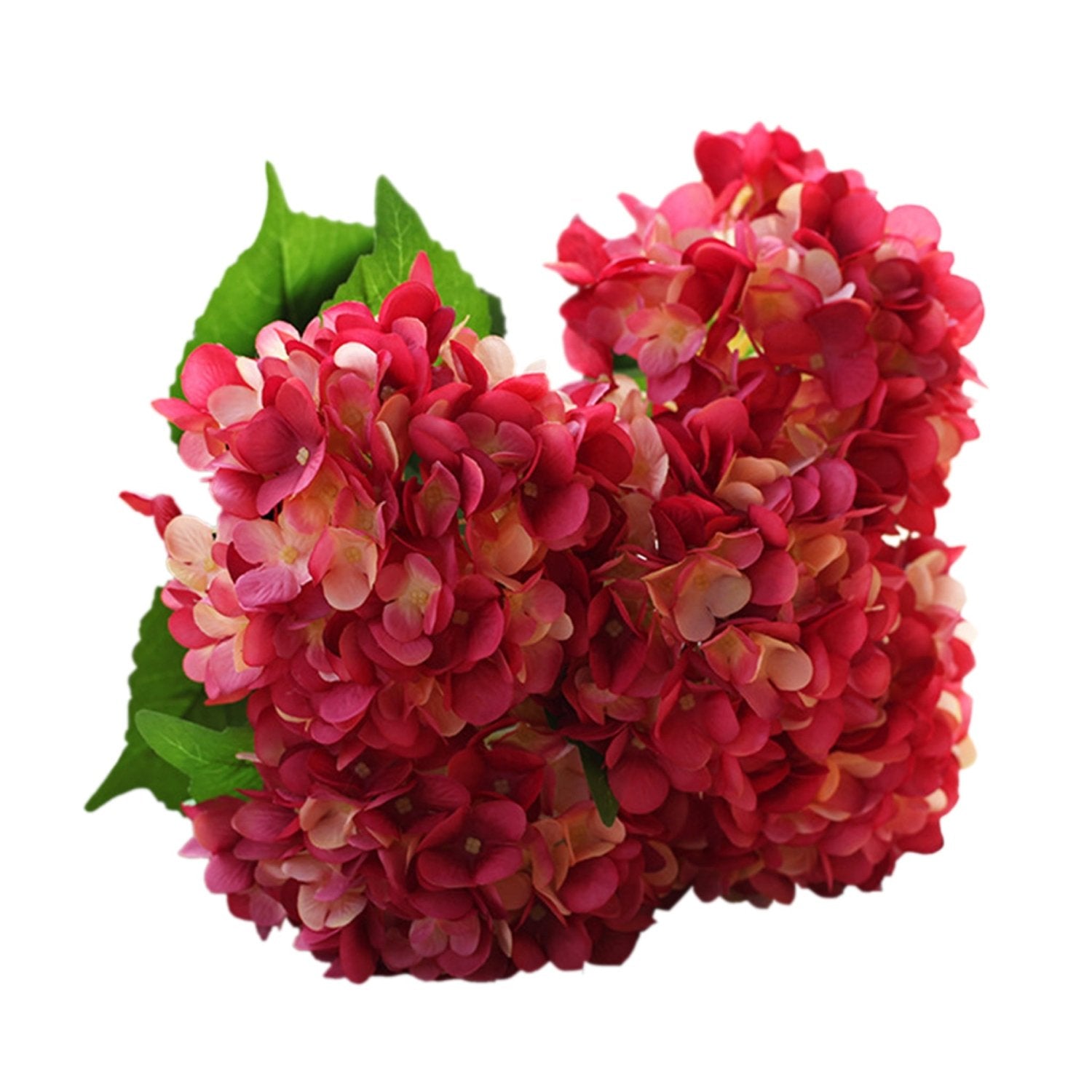 Fake Hydrangea Bush White Blue Teal Spa - VANRINA