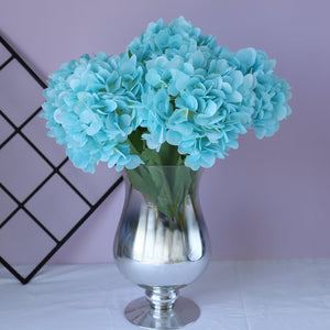 Fake Hydrangea Bush White Blue Teal Spa - VANRINA