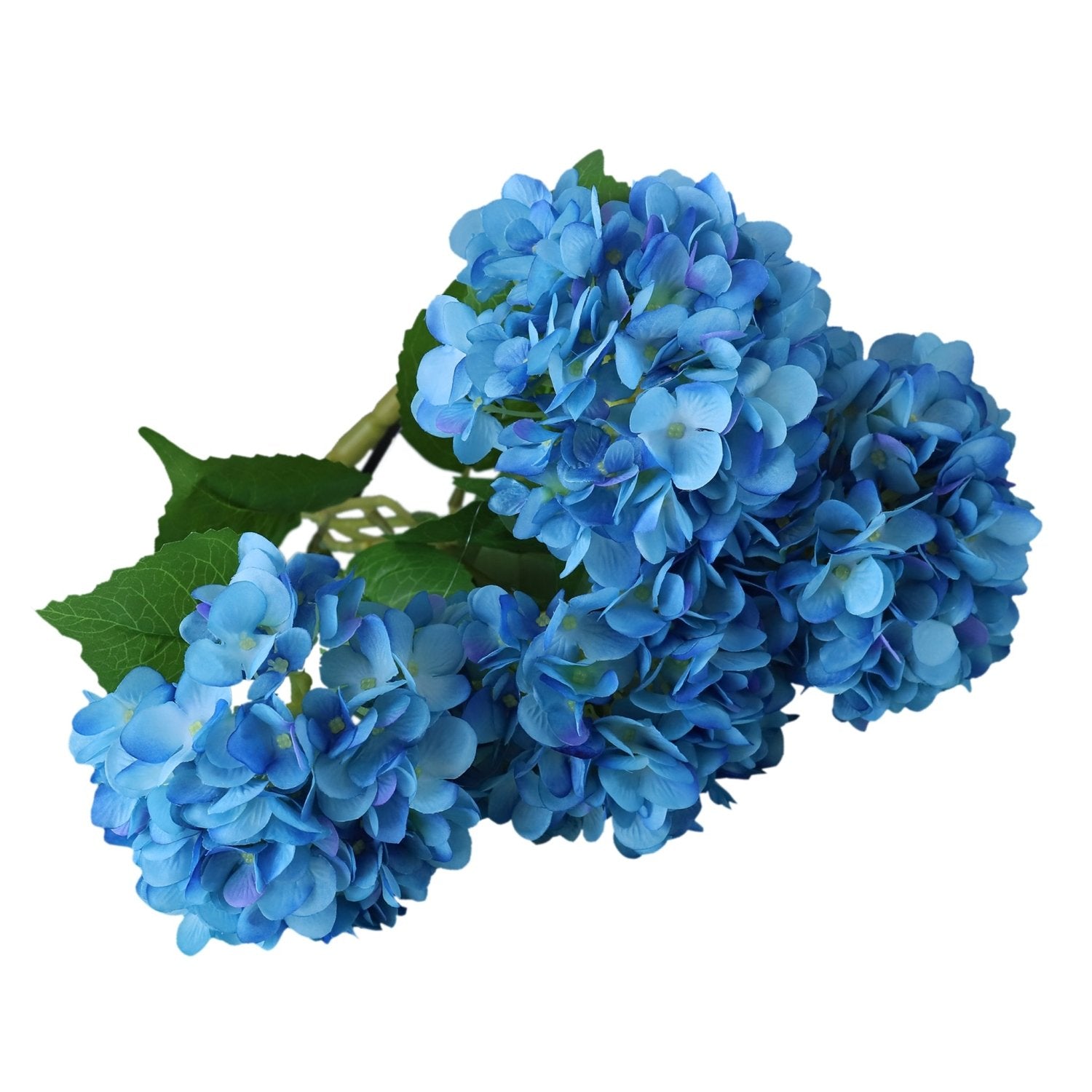 Fake Hydrangea Bush White Blue Teal Spa - VANRINA