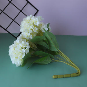 Fake Hydrangea Bush White Blue Teal Spa - VANRINA