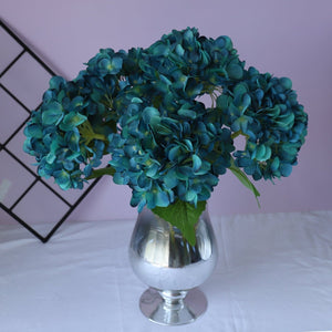 Fake Hydrangea Bush White Blue Teal Spa - VANRINA