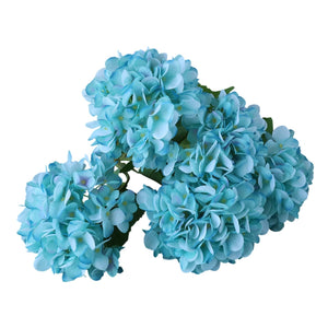 Fake Hydrangea Bush White Blue Teal Spa - VANRINA