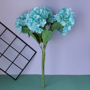 Fake Hydrangea Bush White Blue Teal Spa - VANRINA