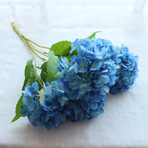 Fake Hydrangea Bush White Blue Teal Spa - VANRINA