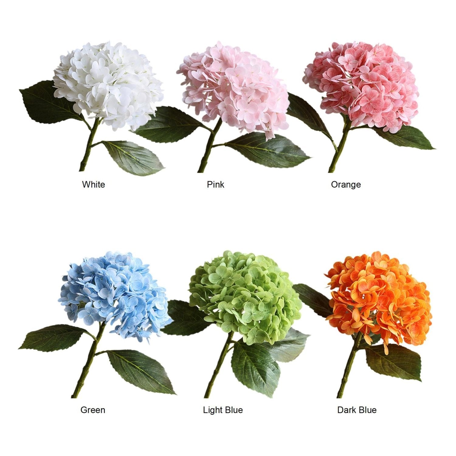 Fake Hydrangea Real Touch Flowers for Arrangement - VANRINA