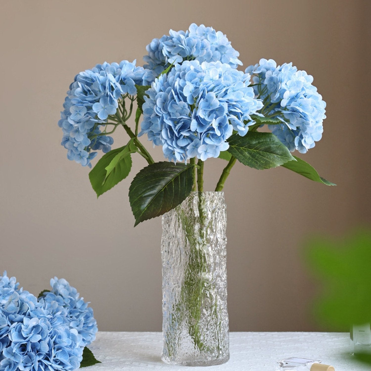 Fake Hydrangea Real Touch Flowers for Arrangement - VANRINA