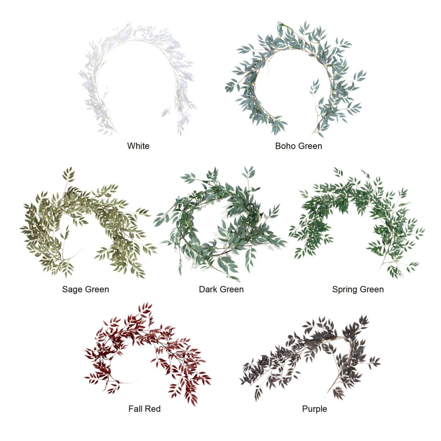 Fake Willow Home Outdoor Fake Hanging Plants Wedding Photography Backdrops - VANRINA