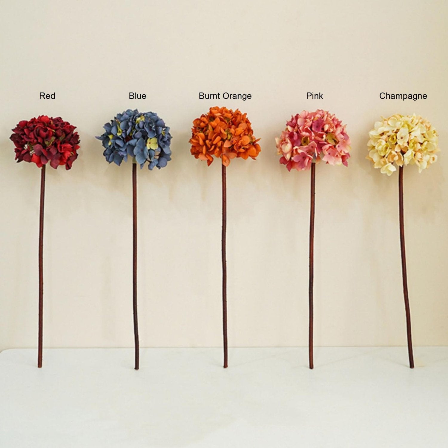 Fall Colors Hydrangea Faux Flowers Home Decor - VANRINA