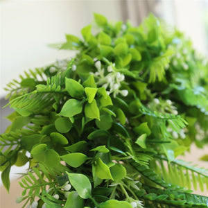 Faux Boxwood Wreath 17 inch for Front Door - VANRINA