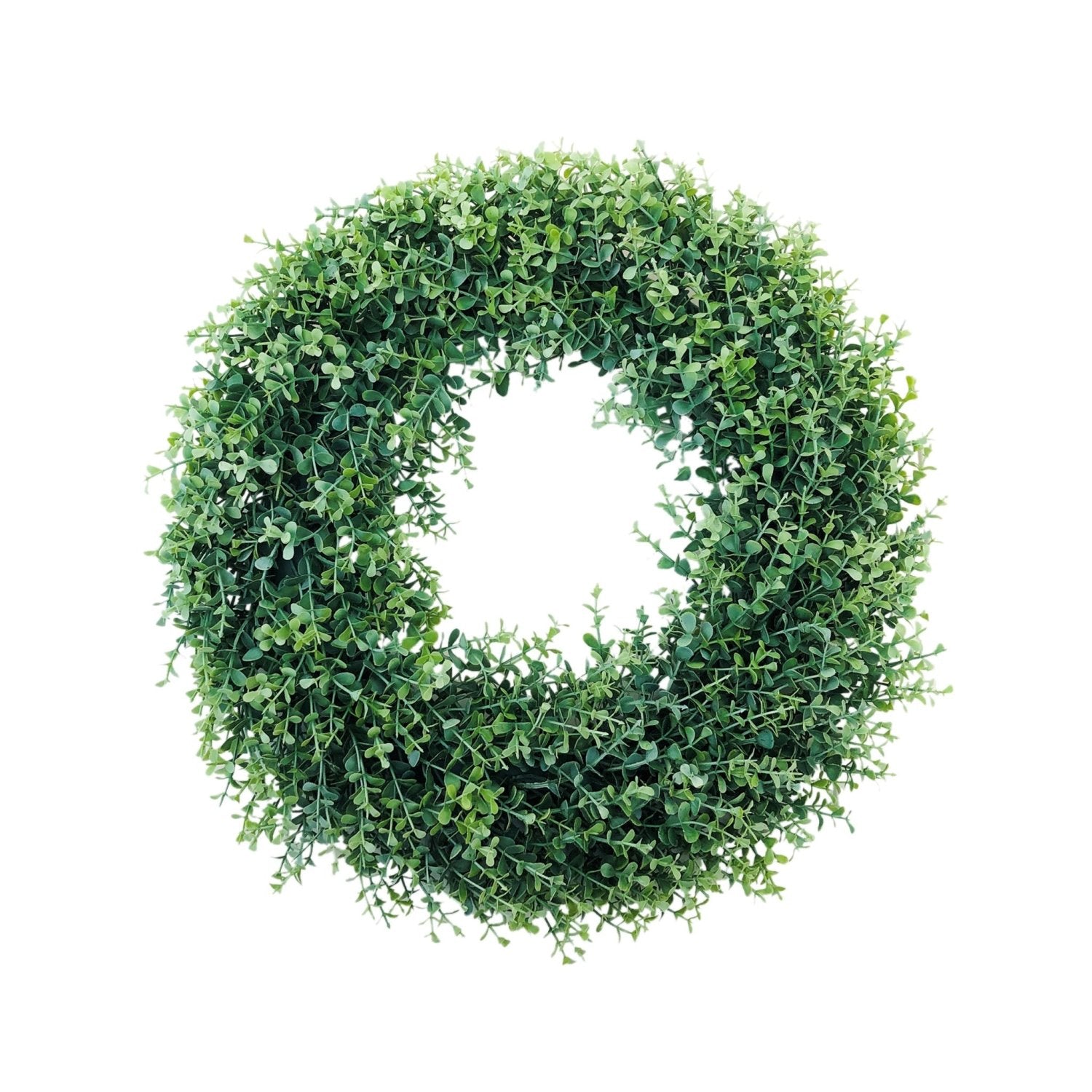 Faux Boxwood Wreath 17 inch for Front Door - VANRINA