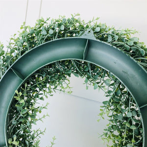 Faux Boxwood Wreath 17 inch for Front Door - VANRINA