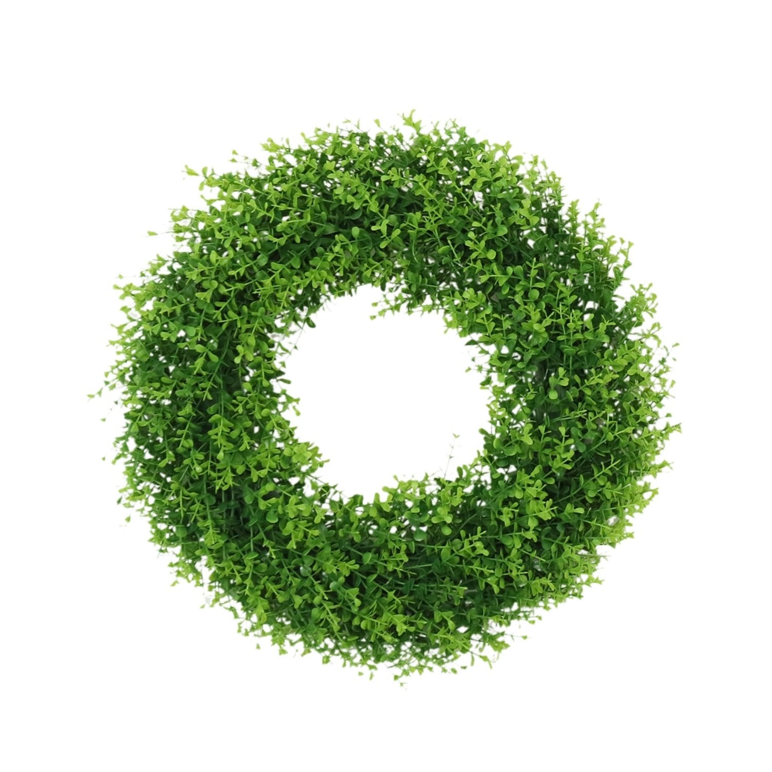 Faux Boxwood Wreath 17 inch for Front Door - VANRINA