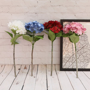 Faux Hydrangea Bloom Real Touch Flower Individual - VANRINA