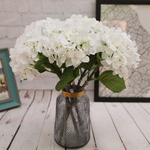 Faux Hydrangea Bloom Real Touch Flower Individual - VANRINA