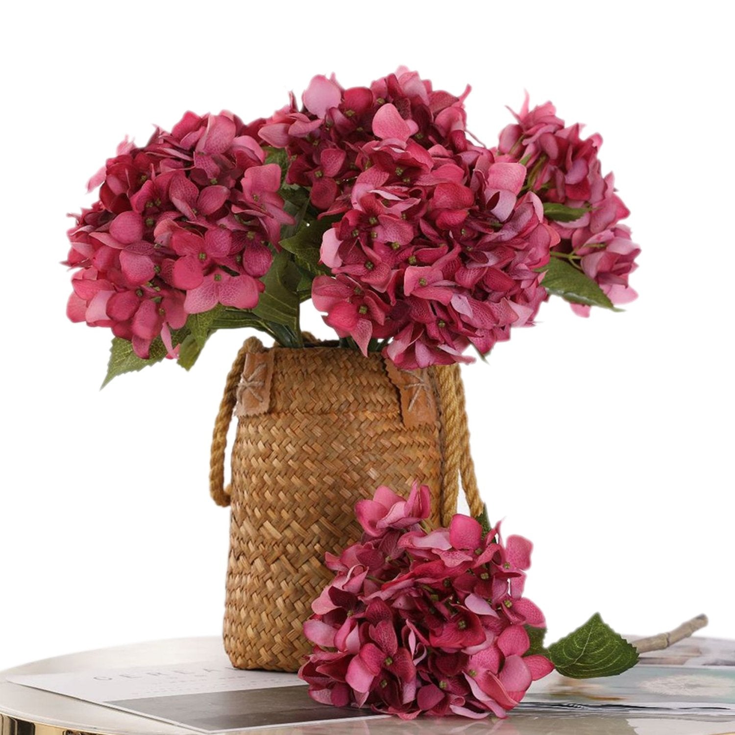 Faux Hydrangea Bloom Real Touch Flower Individual - VANRINA