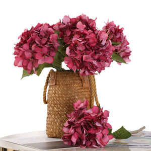 Faux Hydrangea Bloom Real Touch Flower Individual - VANRINA