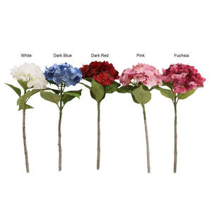 Faux Hydrangea Bloom Real Touch Flower Individual - VANRINA