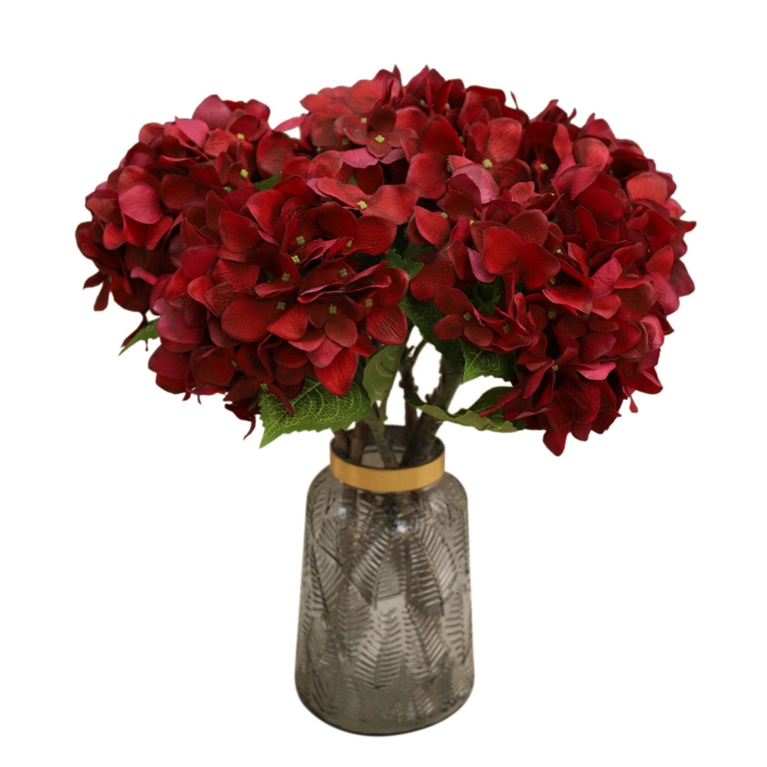 Faux Hydrangea Bloom Real Touch Flower Individual - VANRINA