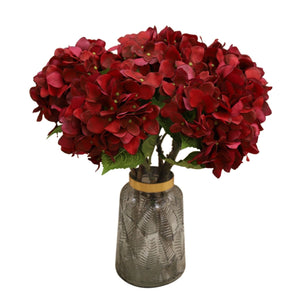 Faux Hydrangea Bloom Real Touch Flower Individual - VANRINA