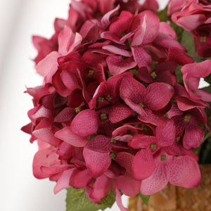 Faux Hydrangea Bloom Real Touch Flower Individual - VANRINA