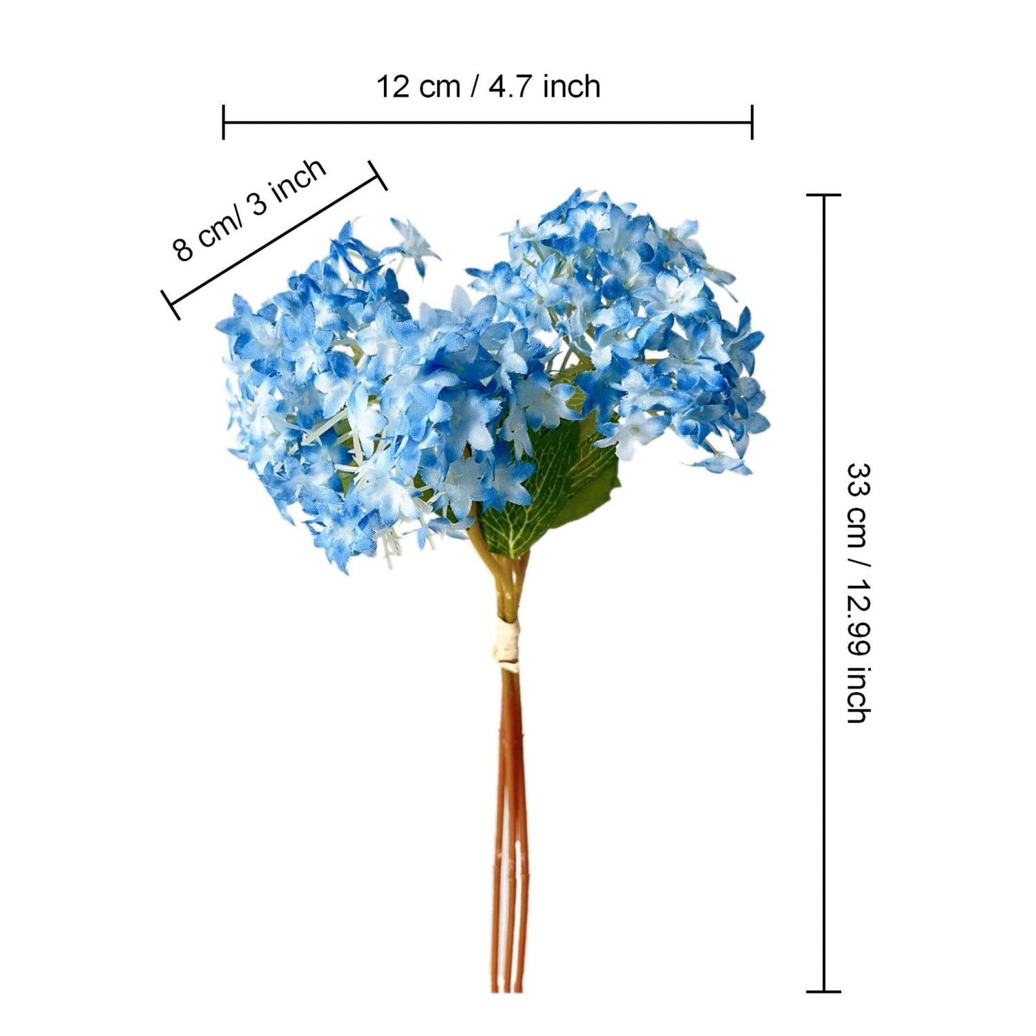 Faux Hydrangea Bundle Mini Hydrangeas Flowers - VANRINA