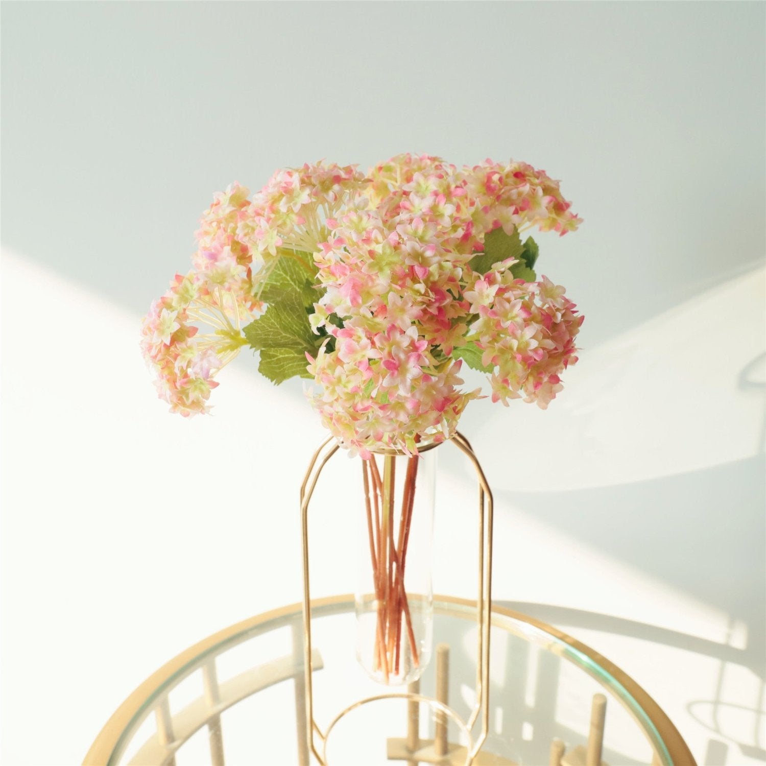 Faux Hydrangea Bundle Mini Hydrangeas Flowers - VANRINA