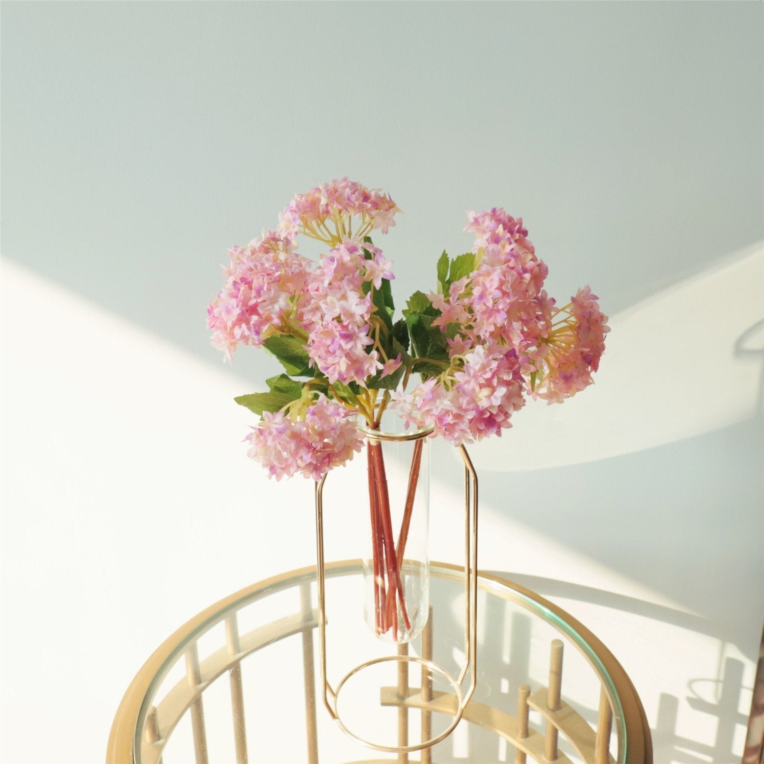 Faux Hydrangea Bundle Mini Hydrangeas Flowers - VANRINA