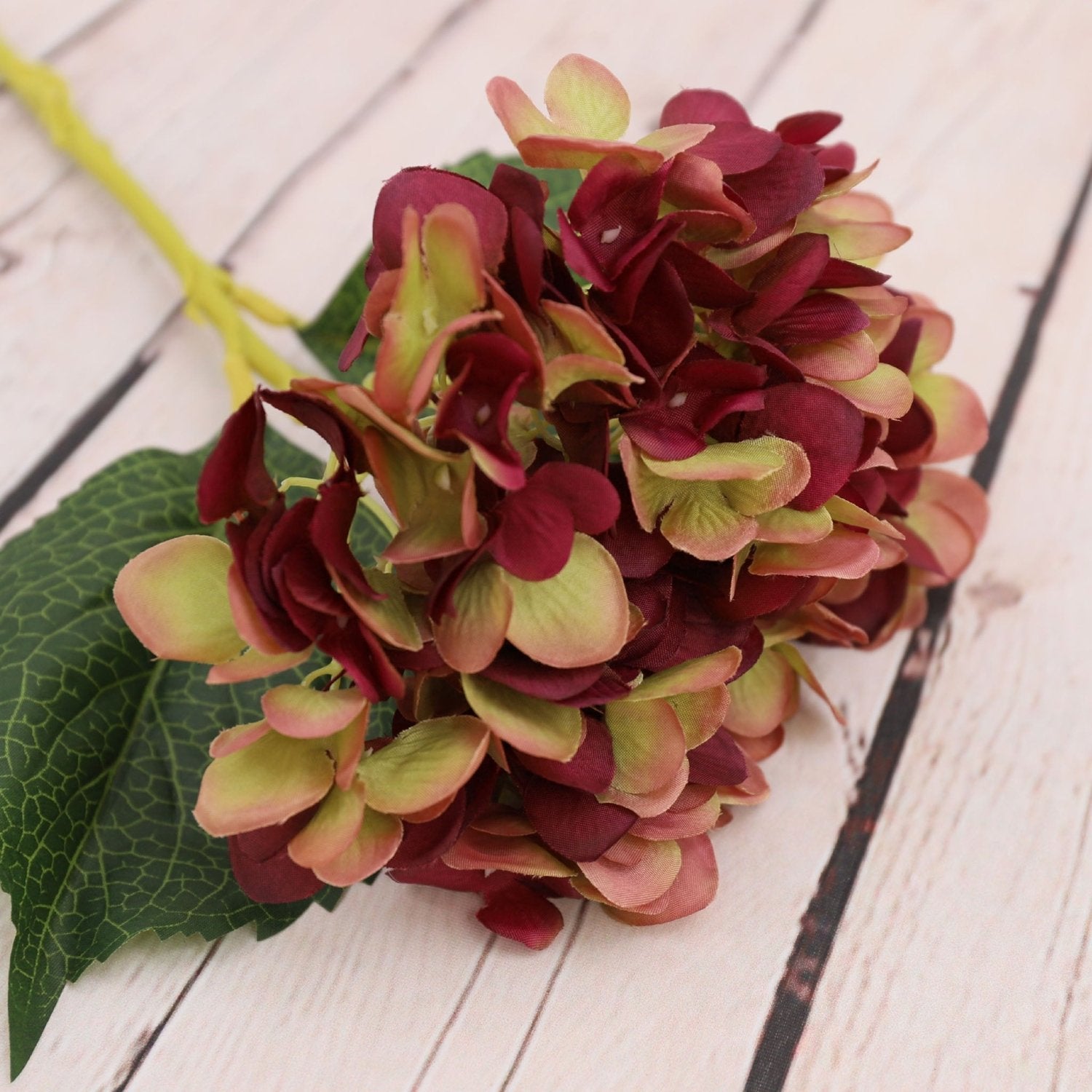 Faux Hydrangea Flowers Silk Flower Arrangements - VANRINA