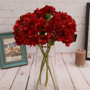 Faux Hydrangea Flowers Silk Flower Arrangements - VANRINA