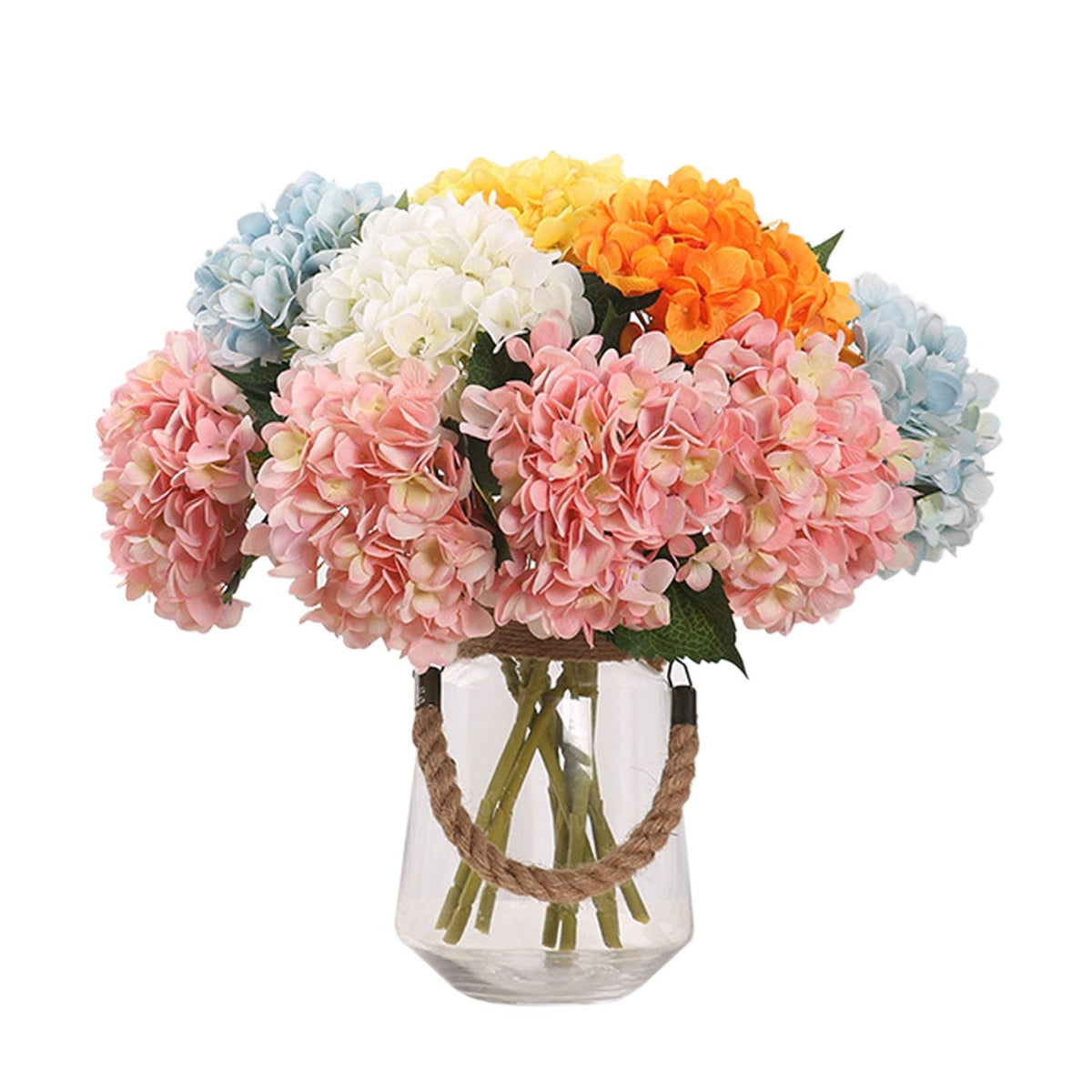 Faux Hydrangea Flowers Silk Flower Arrangements - VANRINA