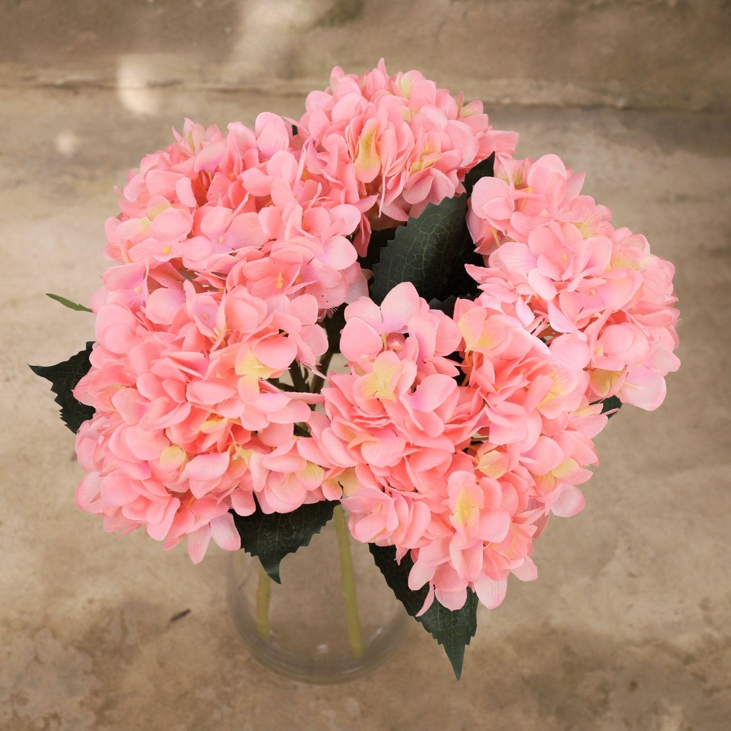 Faux Hydrangea Flowers Silk Flower Arrangements - VANRINA