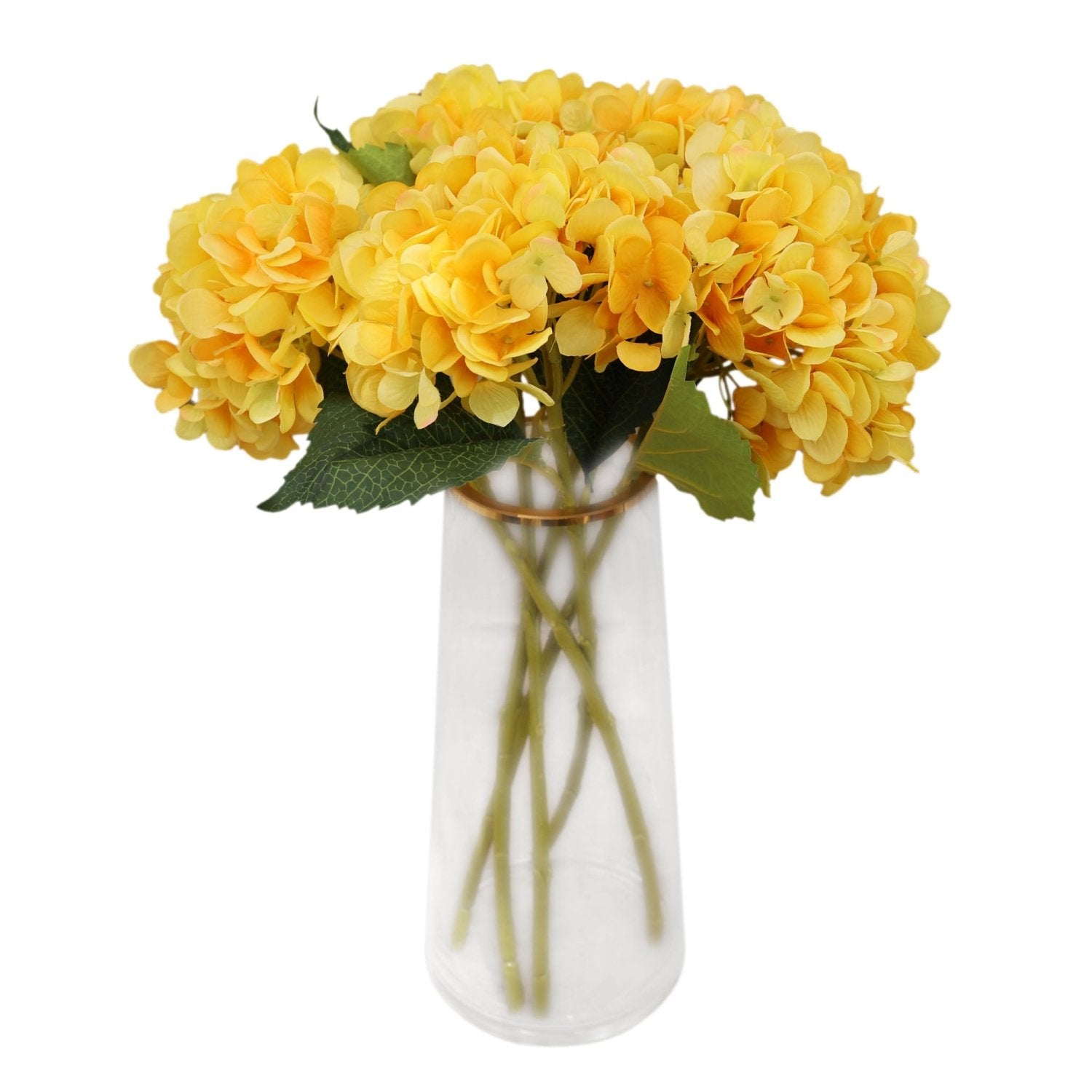 Faux Hydrangea Flowers Silk Flower Arrangements - VANRINA