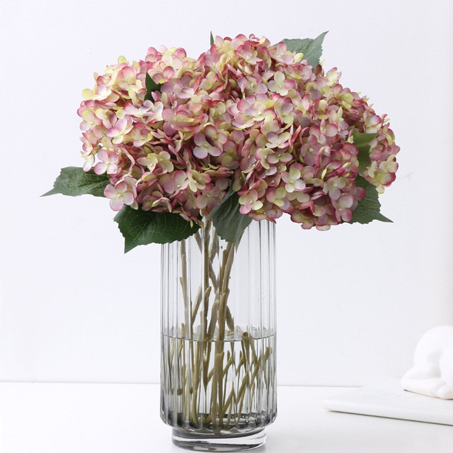 Faux Hydrangea Flowers Silk Hydrangea Bushes - VANRINA