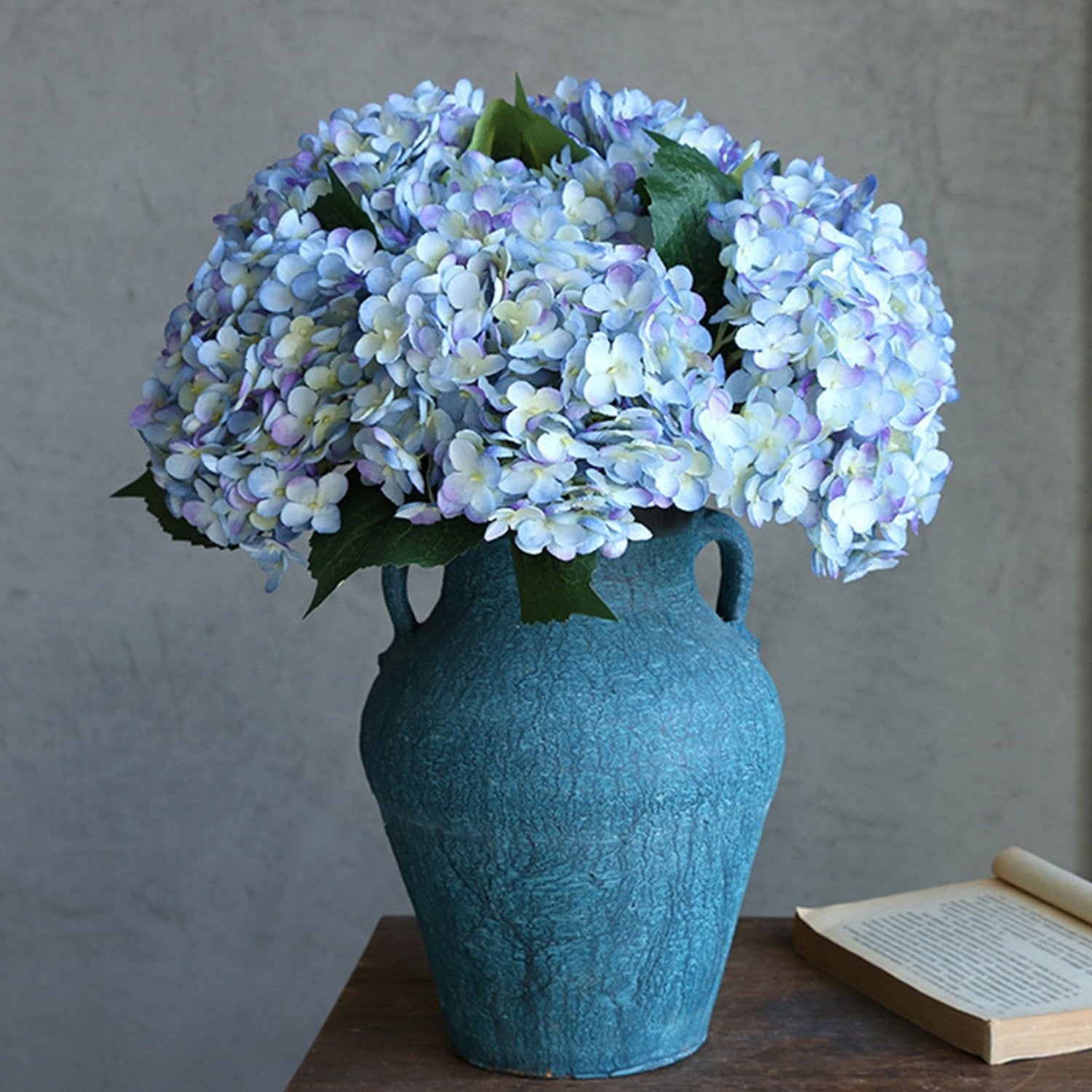 Faux Hydrangea Flowers Silk Hydrangea Bushes - VANRINA