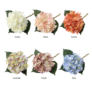 Faux Hydrangea Flowers Silk Hydrangea Bushes - VANRINA