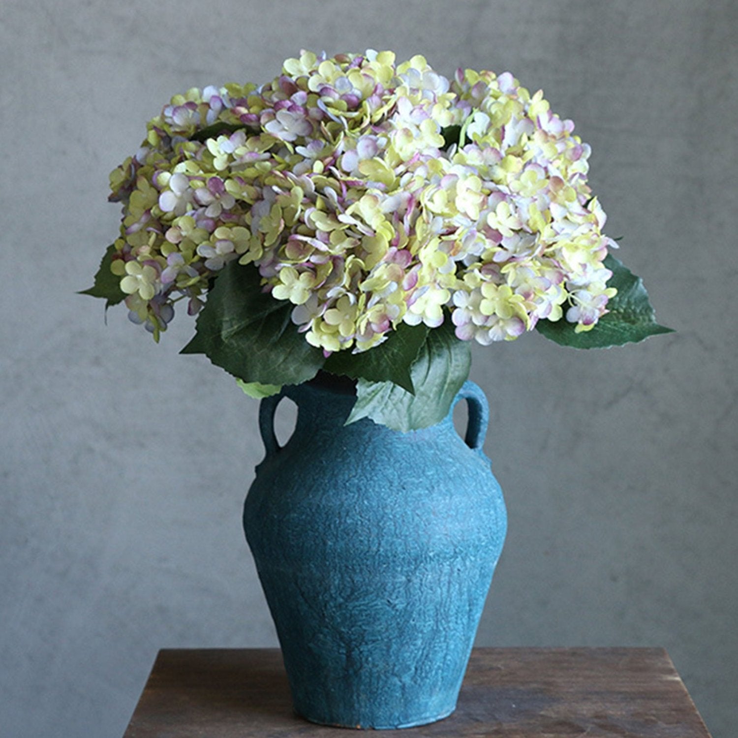 Faux Hydrangea Flowers Silk Hydrangea Bushes - VANRINA