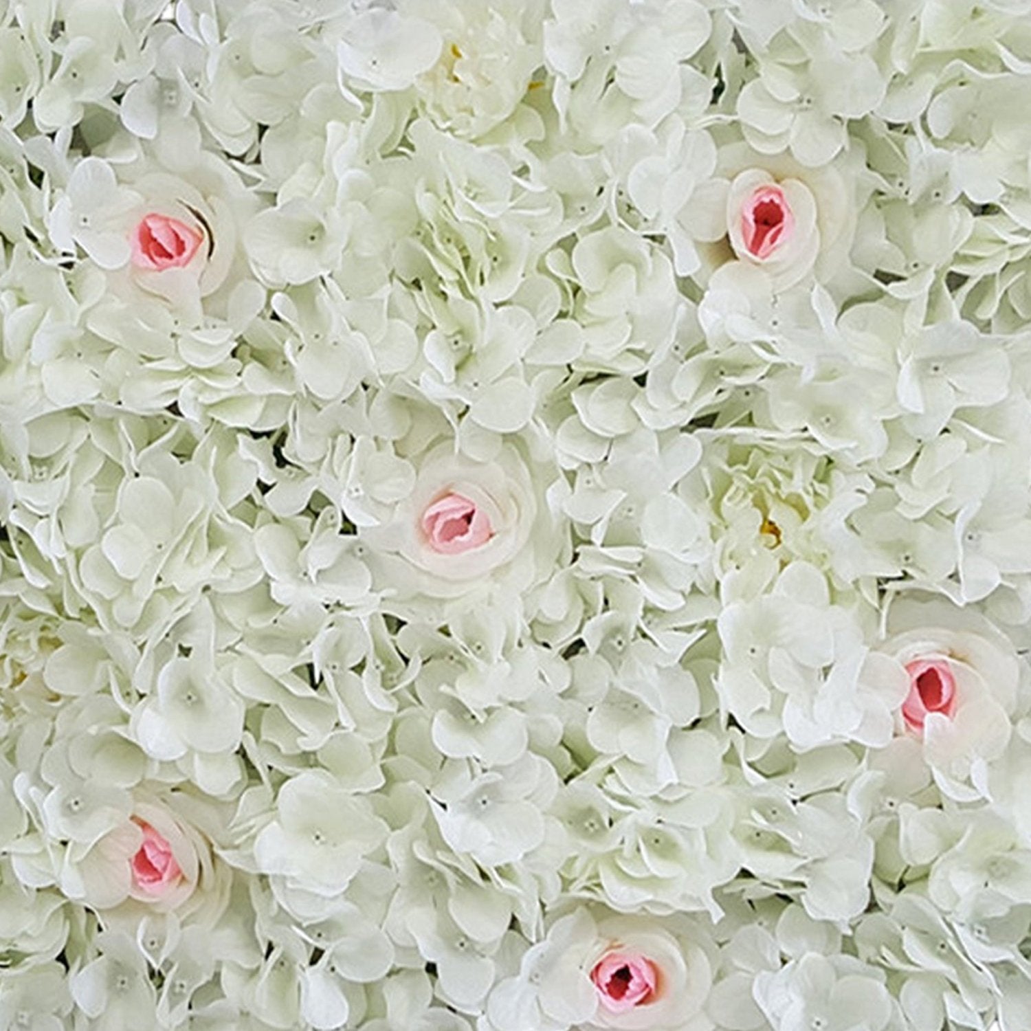 Flower Wall Backdrops Silk Flowers Wall Background for Wedding Photography - VANRINA