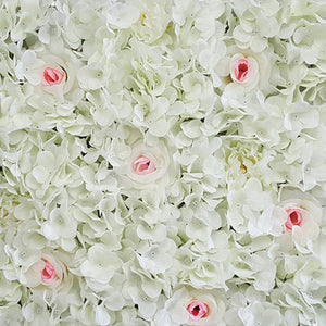 Flower Wall Backdrops Silk Flowers Wall Background for Wedding Photography - VANRINA