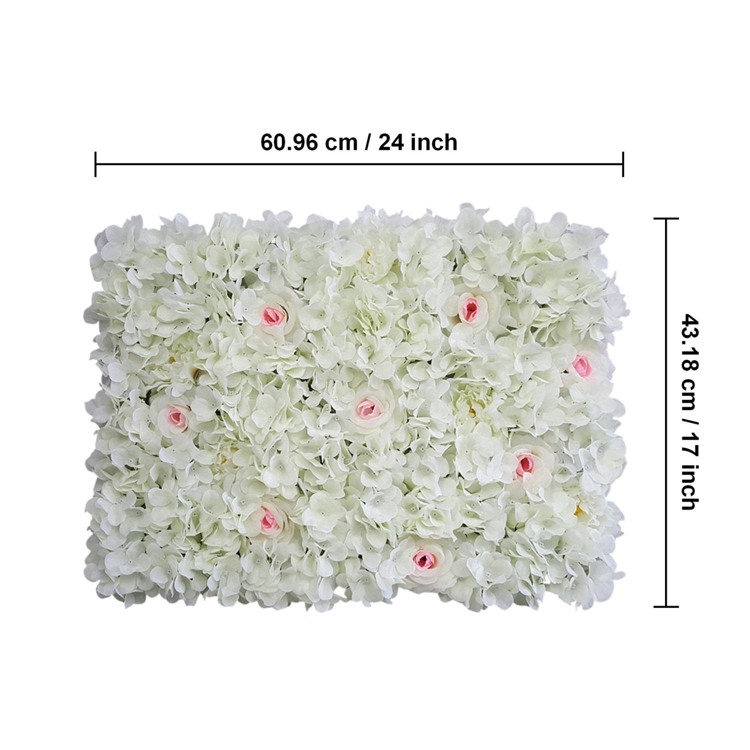 Flower Wall Backdrops Silk Flowers Wall Background for Wedding Photography - VANRINA