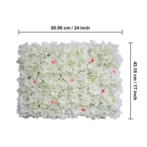 Flower Wall Backdrops Silk Flowers Wall Background for Wedding Photography - VANRINA