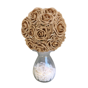 gold wedding decor flower ball