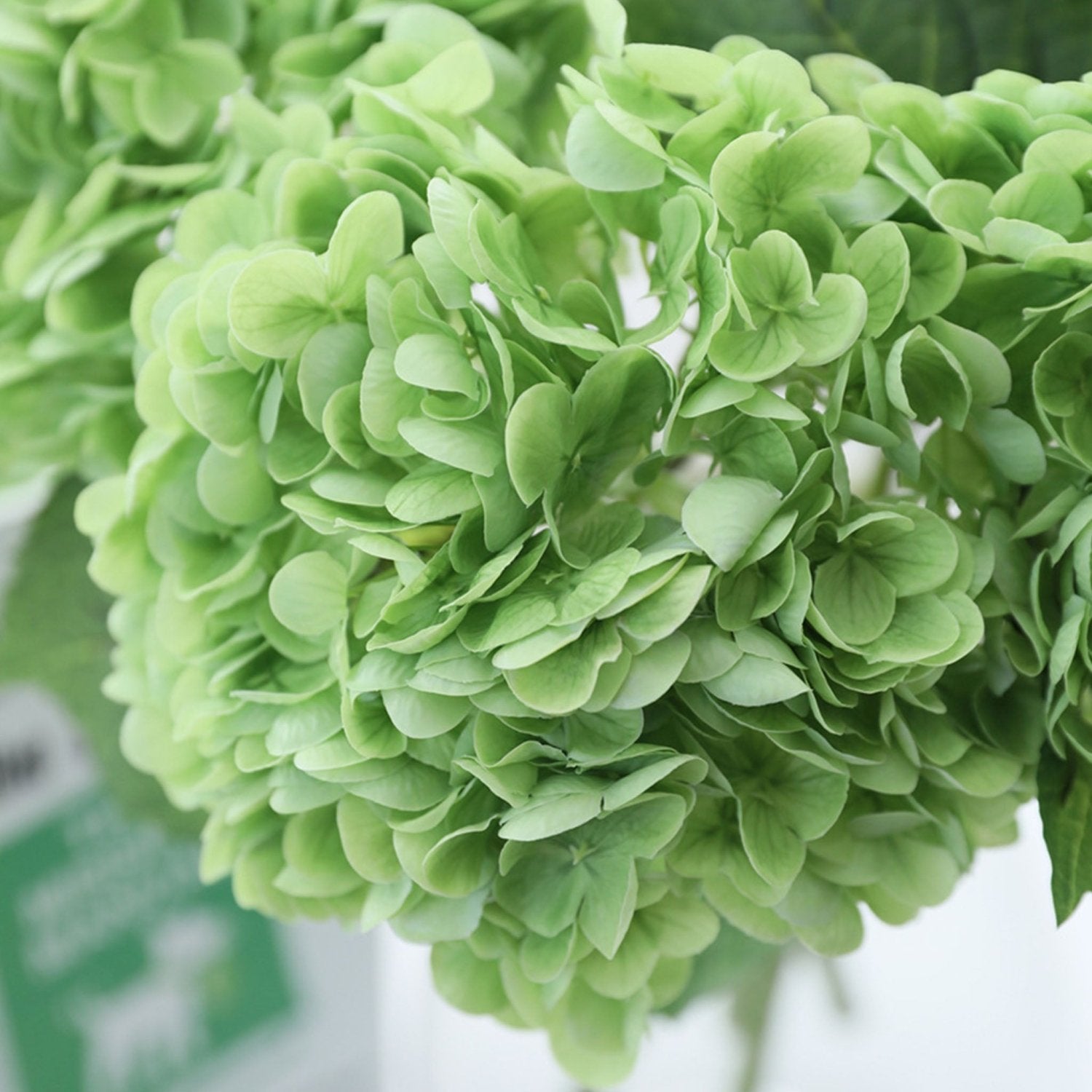 Green Hydrangea Fake Wedding Flowers - VANRINA