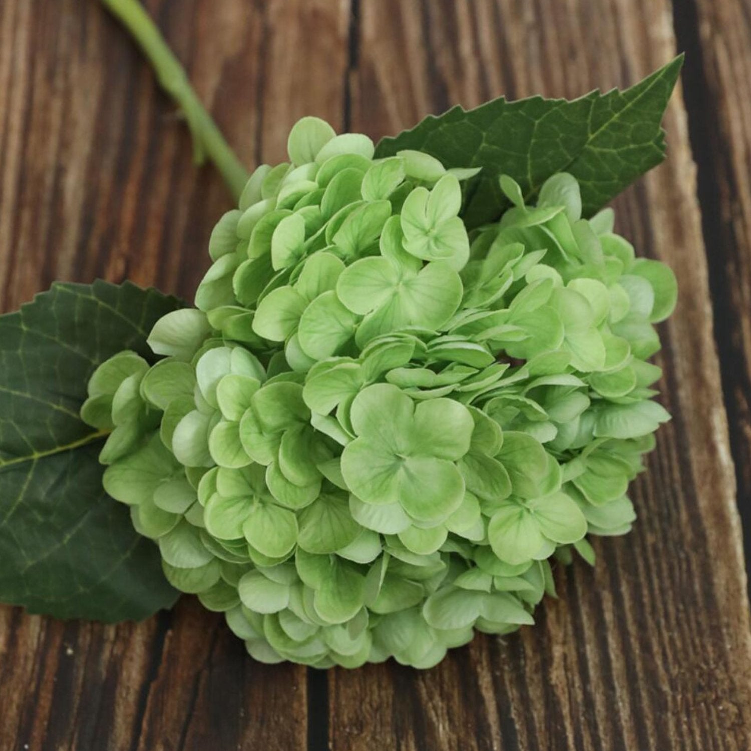 Green Hydrangea Fake Wedding Flowers - VANRINA
