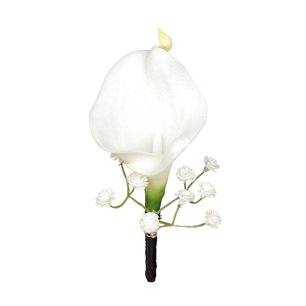 Groom Party Boutonniere Best Man Calla Lily Boutineer - VANRINA