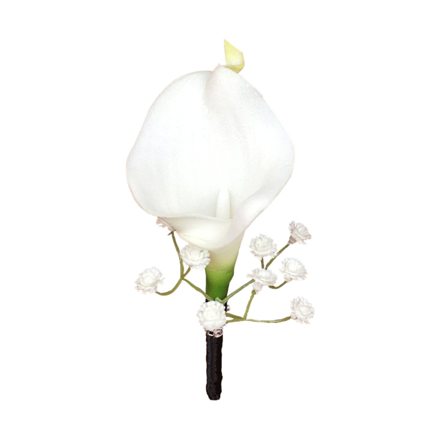 Groom Party Boutonniere Best Man Calla Lily Boutineer - VANRINA