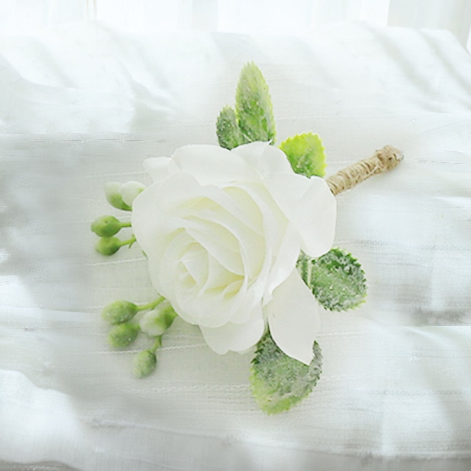 Grooms Boutonnieres Rustic Wedding Flowers - VANRINA