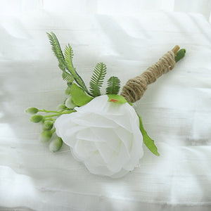 Grooms Boutonnieres Rustic Wedding Flowers - VANRINA