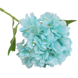 Hydrangea Artificial Silk Flowers Aqua Blue Hydrangea - VANRINA